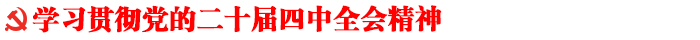 学习贯彻党的二十届四中全会精神